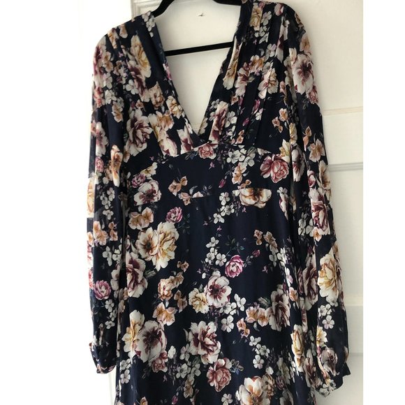 Nicholas Garden Rose Maxi 100% Silk 6L EUC - Picture 4 of 6